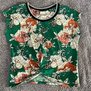 Postage Stamp Anthropologie | Floral Front Knot